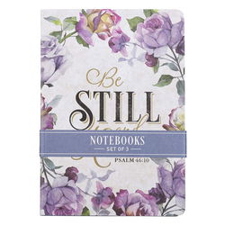 Image of Notebook Set 3pc MD Taupe, Dusty Blue, Periwinkle Blue Ps. 46:10