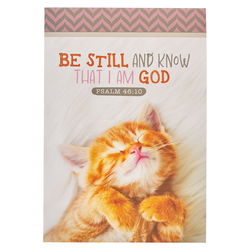 Image of Notepad White Kitten Be Still & Know Ps. 46:10