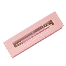 Image of Pen in Gift Box Pink Trust in the Lord Prov. 3:5
