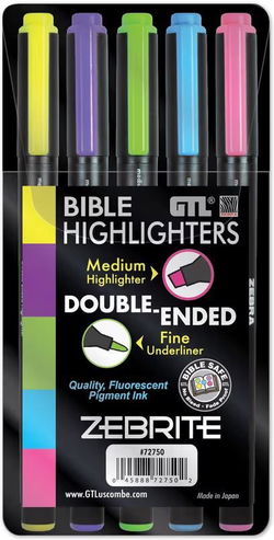 Image of Zebrite Highlighters 5 Pk