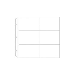 Image of Post Bound Photo Sleeves 12’X12” Six 4”X6” Pockets 10/Pkg