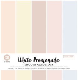 Image of Cardstock Smooth White Promenade, 12’X12” 30/Pkg