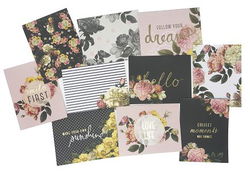 Image of Cards W/Envelopes Floral (4.375’X5.75”) 40/Box