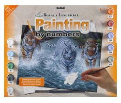 Image of Paint By Number Three Tigers  PJL34