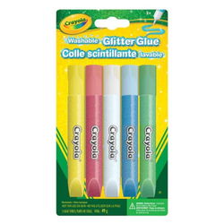Image of Crayola Washable Glitter Glue, 5 Count