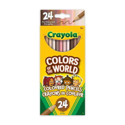 Image of Crayola Skin Tone Coloured Pencils, 24 Count