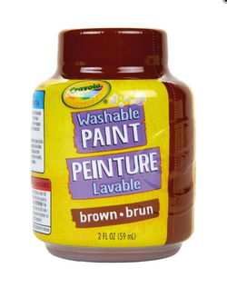 Image of Crayola Brown Washable Paint – 2 fl. oz