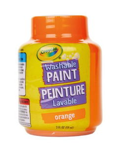 Image of Crayola Orange Washable Paint – 2 fl. oz