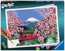 Image of CreArt Japanese Cherry Blossom – Paint By Number 12’x16′