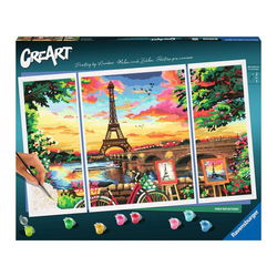 Image of CreArt Adult – Paris Reflections – Paint By Number 31’x20′