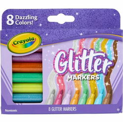 Image of Glitter Markers 8 Pk