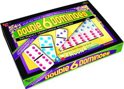 Image of Double 6 Colour Dot Dominoes