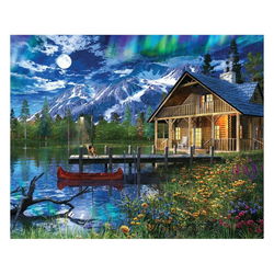 Image of 1000 Pc Puzzle – Moon Cabin Retreat
