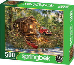 Image of 500 Pc Puzzle – Cozy Cabin Life