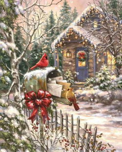 Image of 1000 Pc Puzzle – Cardinal Cottage