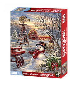 Image of 500 Pc Puzzle – Winter Windmill