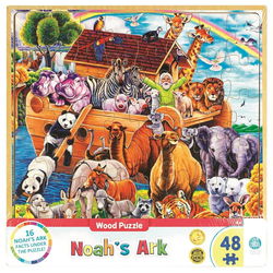 Image of NOAH’S ARK WOOD PUZZLE 48 PIECES