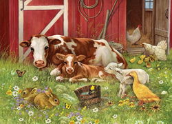 Image of Barnyard Family Tray Puzzle