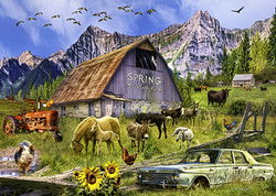 Image of Puzzle Spring Mountain Farm 1000 Pc.