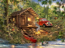 Image of 500 Pc Puzzle – Cozy Cabin Life