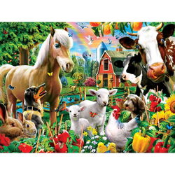 Image of 300 Pc Puzzle – Green Acres Garden Gathering