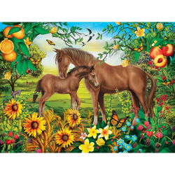 Image of 300 Pc Puzzle – Green Acres Neighs & Nuzzles