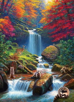 Image of Mystic Falls in Autumn 1000 Pc