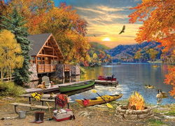 Image of Lakeside Retreat 1000 Pc.