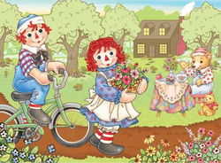 Image of 60 Pc Raggedy Ann – Bike Ride Puzzle