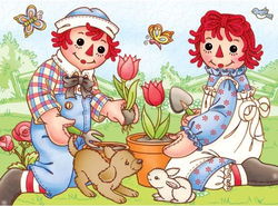 Image of 60 Pc Raggedy Ann – Picnic Friends Puzzle