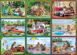 Image of 1000 Pc Puzzle – Squirrels on Vacation