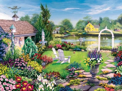 Image of 275 Pc Puzzle – By the Pond