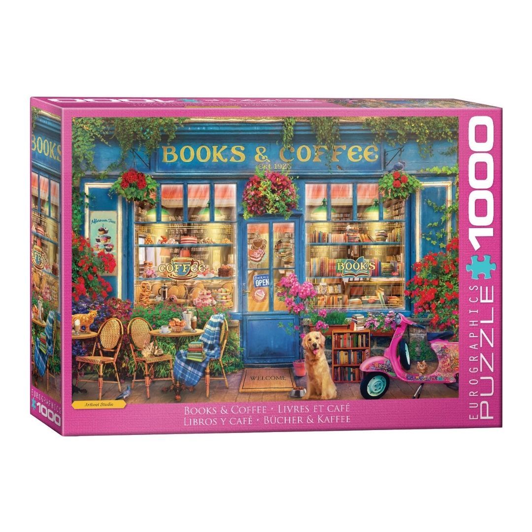Image of 1000 Pc Puzzle – Books & Coffee