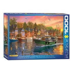 Image of 1000 Pc Puzzle – Harbor Sunset