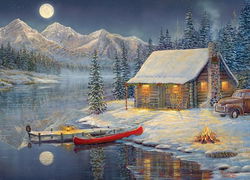 Image of 1000 Pc Puzzle – A Cozy Christmas