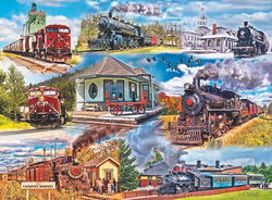 Image of 1000 Pc Puzzle – Riding The Rails – 467
