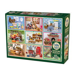 Image of 1000 Pc Puzzle – Squirrels at Home