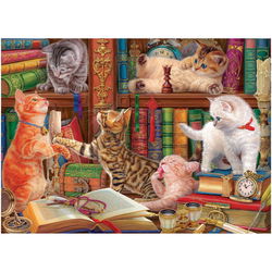 Image of 1000 Pc Puzzle – Library Kittens