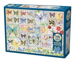 Image of 500 Pc Puzzle – Butterfly Tiles