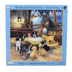 Image of Puzzle Barnyard Nativity 500 pc