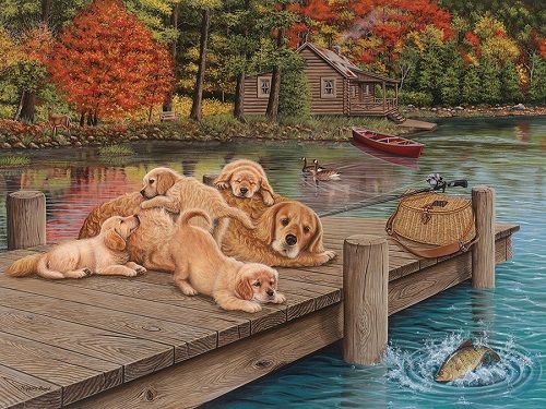Image of Puzzle Lazy Day on the Dock 275 pc