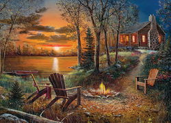 Image of Puzzle Fireside 500 pc