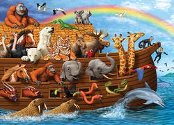 Image of Puzzle Voyage of the Ark 350 pc Family Pieces