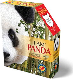 Image of Puzzle Shaped I am Panda 550 pc