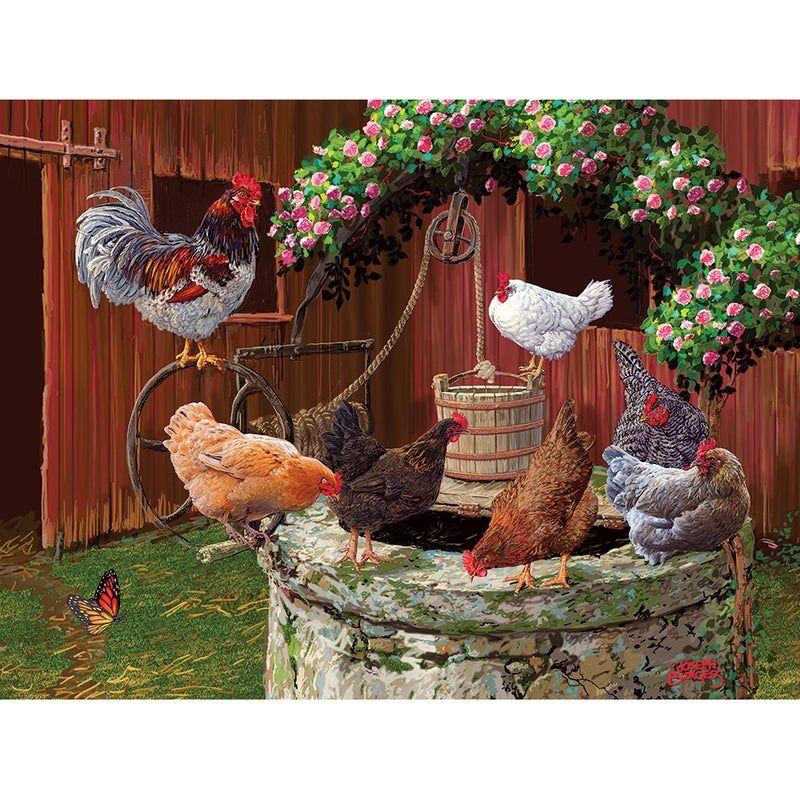 Image of Puzzle The Chickens are Well 275pc Easy Handling