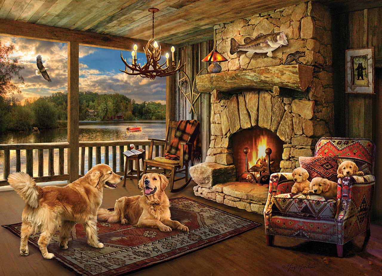Image of Puzzle Lakeside Cabin 1000 pc