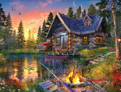 Image of 500 Pc Puzzle – Sun Kissed Cabin