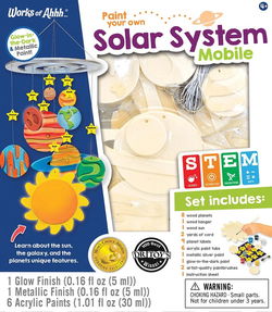 Image of Solar System Mobile Wood Paint Kit