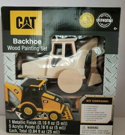 Image of CAT Backhoe Licensed Wood Paint Kit
