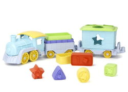 Image of Disney Mickey Mouse & Friends Stack & Sort Train Set – Green Toys